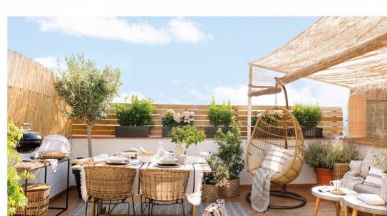 ¿A QUIEN NO LE GUSTARÍA TENER UNA TERRAZA ASÍ DE BONITA EN CASA?